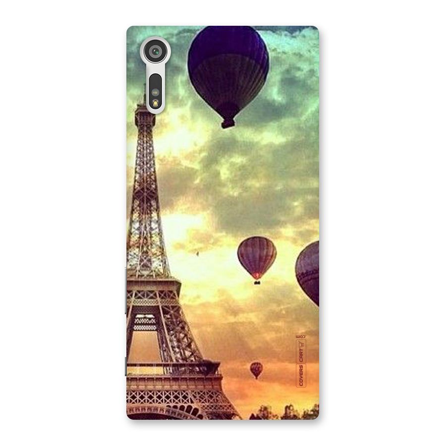 Artsy Hot Balloon And Tower Back Case for Xperia XZ