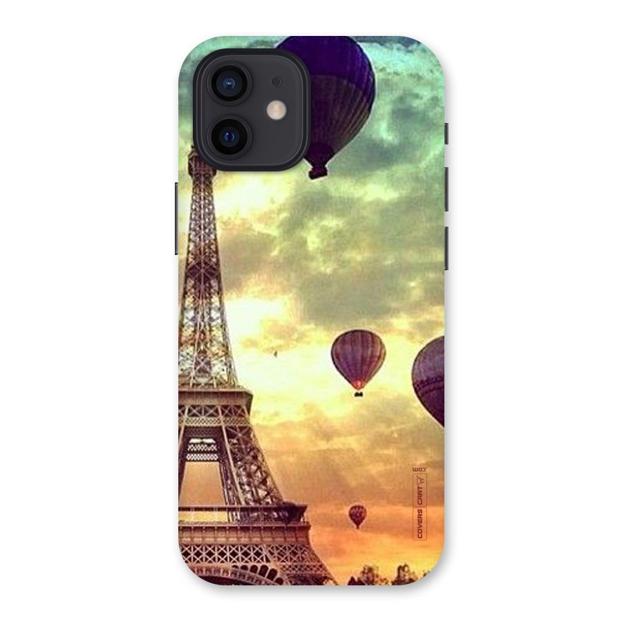 Artsy Hot Balloon And Tower Back Case for iPhone 12