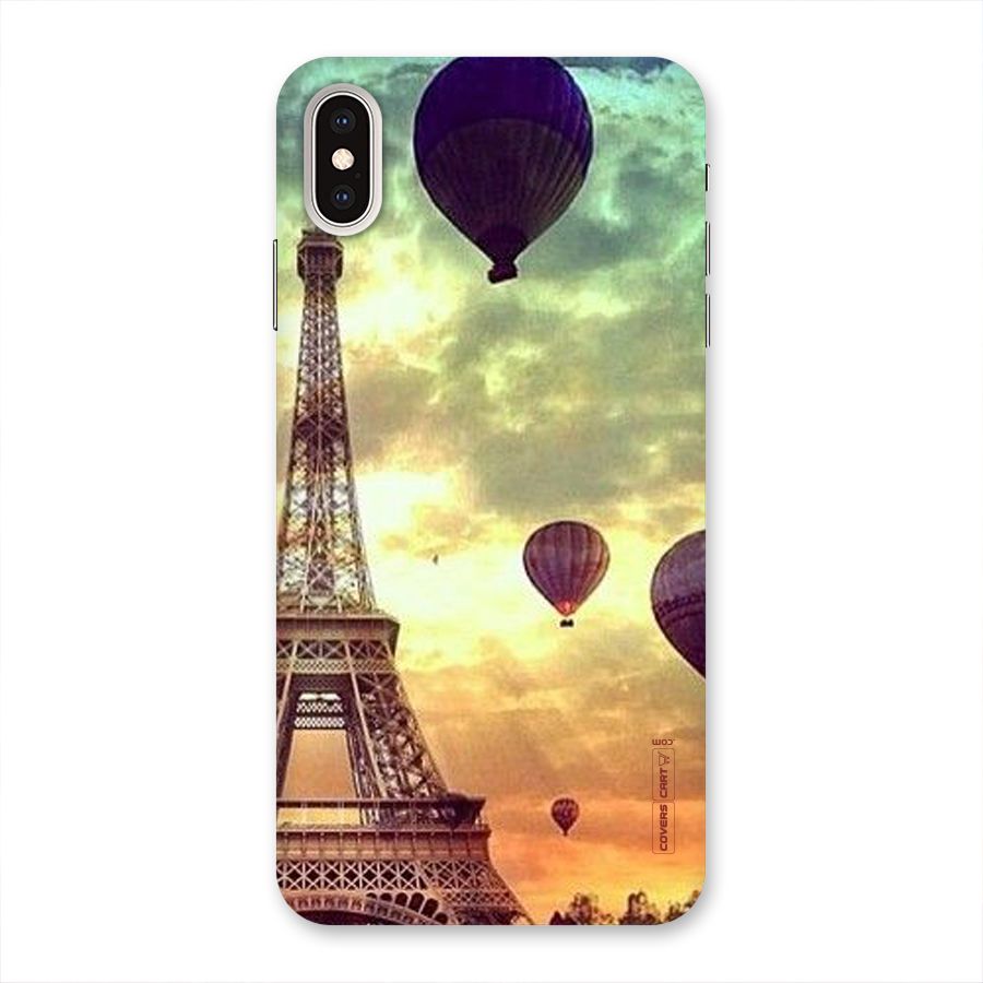 Artsy Hot Balloon And Tower Back Case for iPhone XS Max