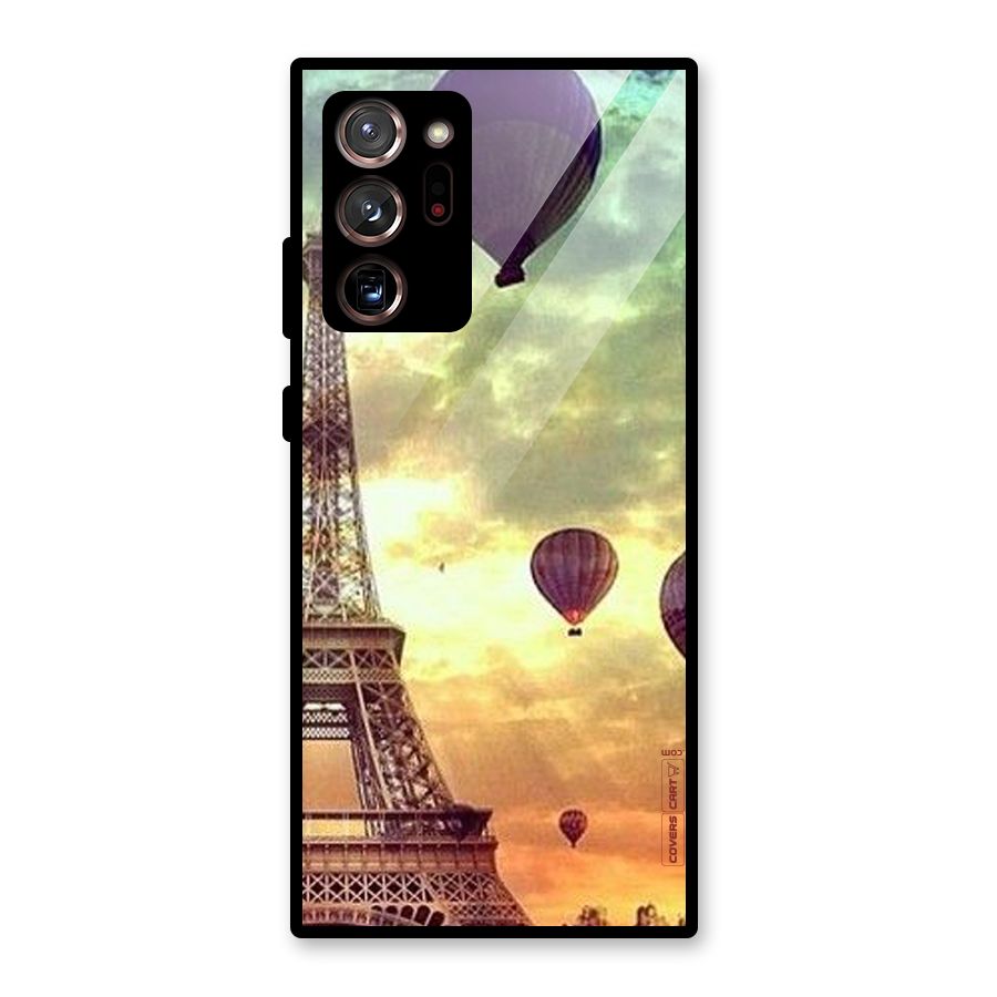 Artsy Hot Balloon And Tower Glass Back Case for Galaxy Note 20 Ultra