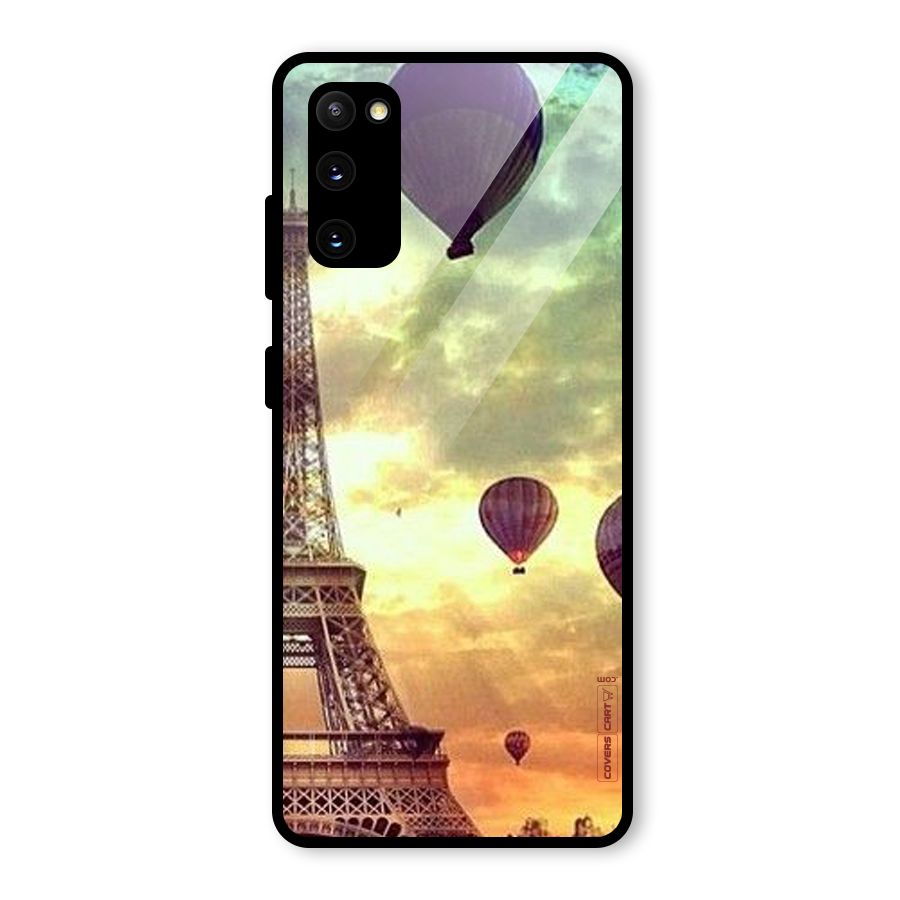 Artsy Hot Balloon And Tower Glass Back Case for Galaxy S20 FE