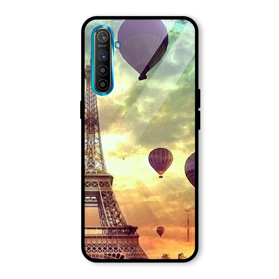 Artsy Hot Balloon And Tower Glass Back Case for Realme XT