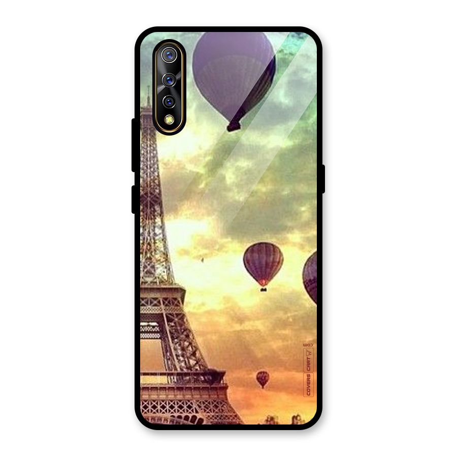 Artsy Hot Balloon And Tower Glass Back Case for Vivo S1
