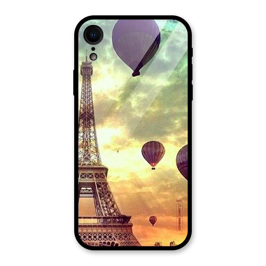 Artsy Hot Balloon And Tower Glass Back Case for XR