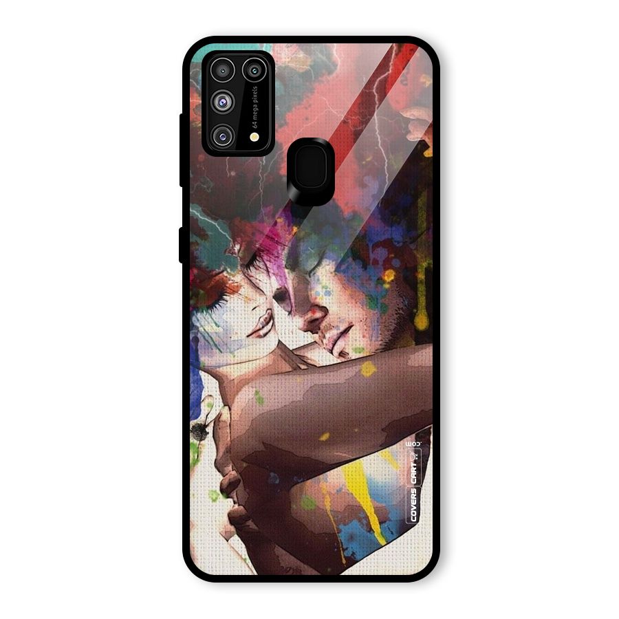 Artsy Romance Glass Back Case for Galaxy F41