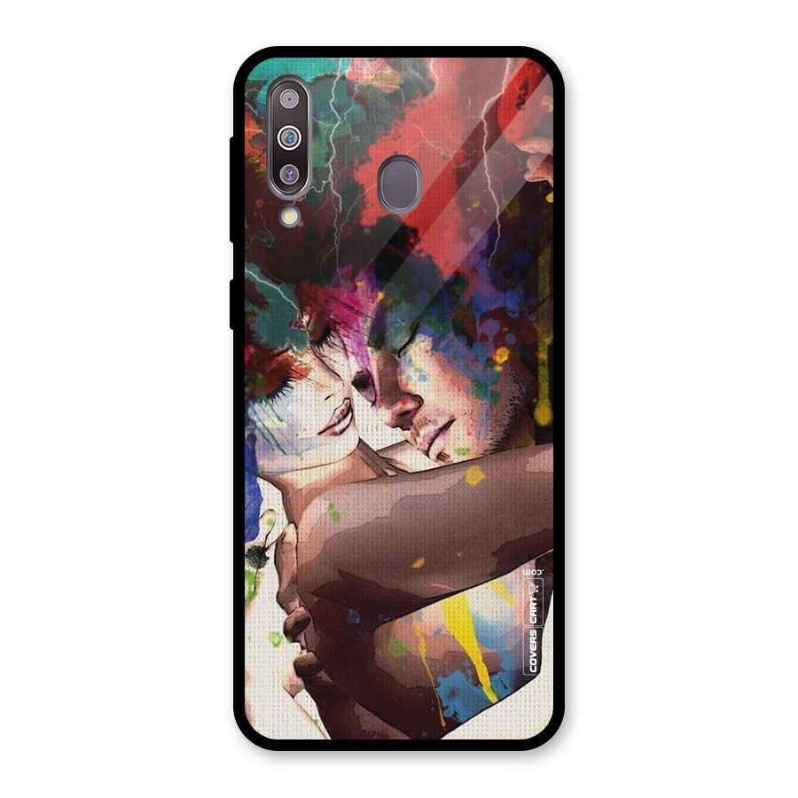 Artsy Romance Glass Back Case for Galaxy M30