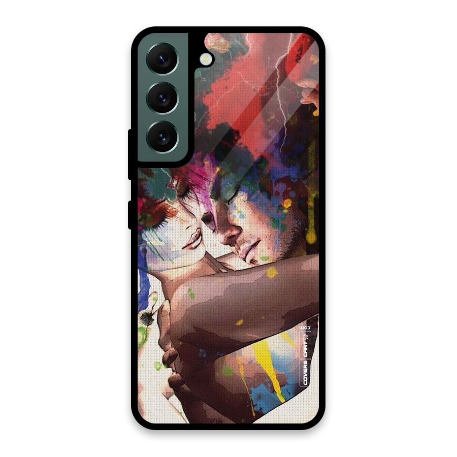 Artsy Romance Glass Back Case for Galaxy S22 5G