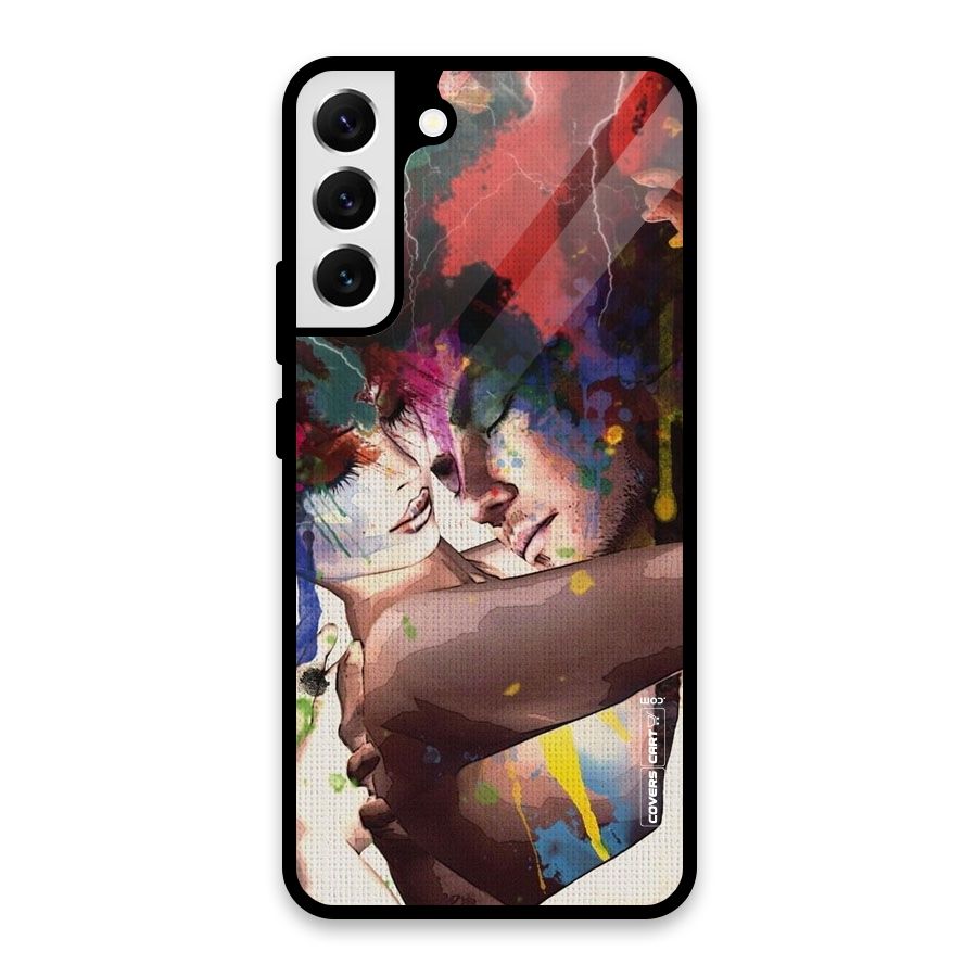 Artsy Romance Glass Back Case for Galaxy S22 Plus 5G