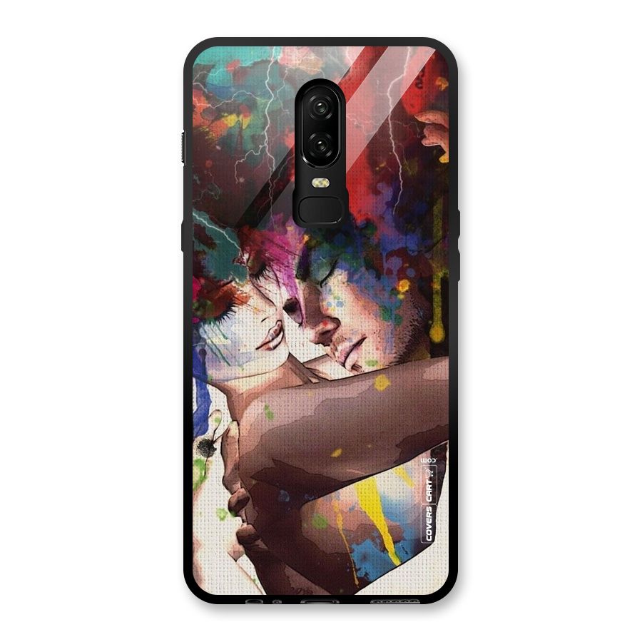 Artsy Romance Glass Back Case for OnePlus 6