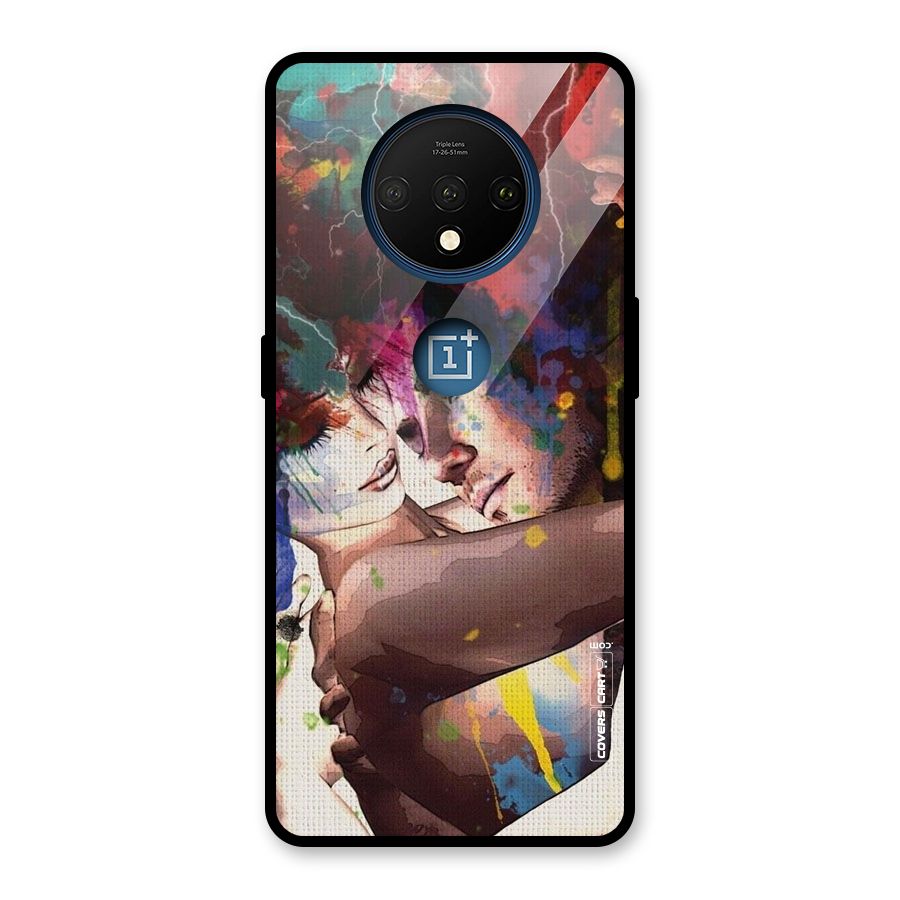 Artsy Romance Glass Back Case for OnePlus 7T