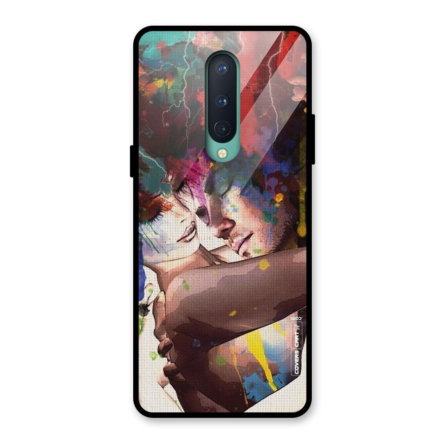 Artsy Romance Glass Back Case for OnePlus 8