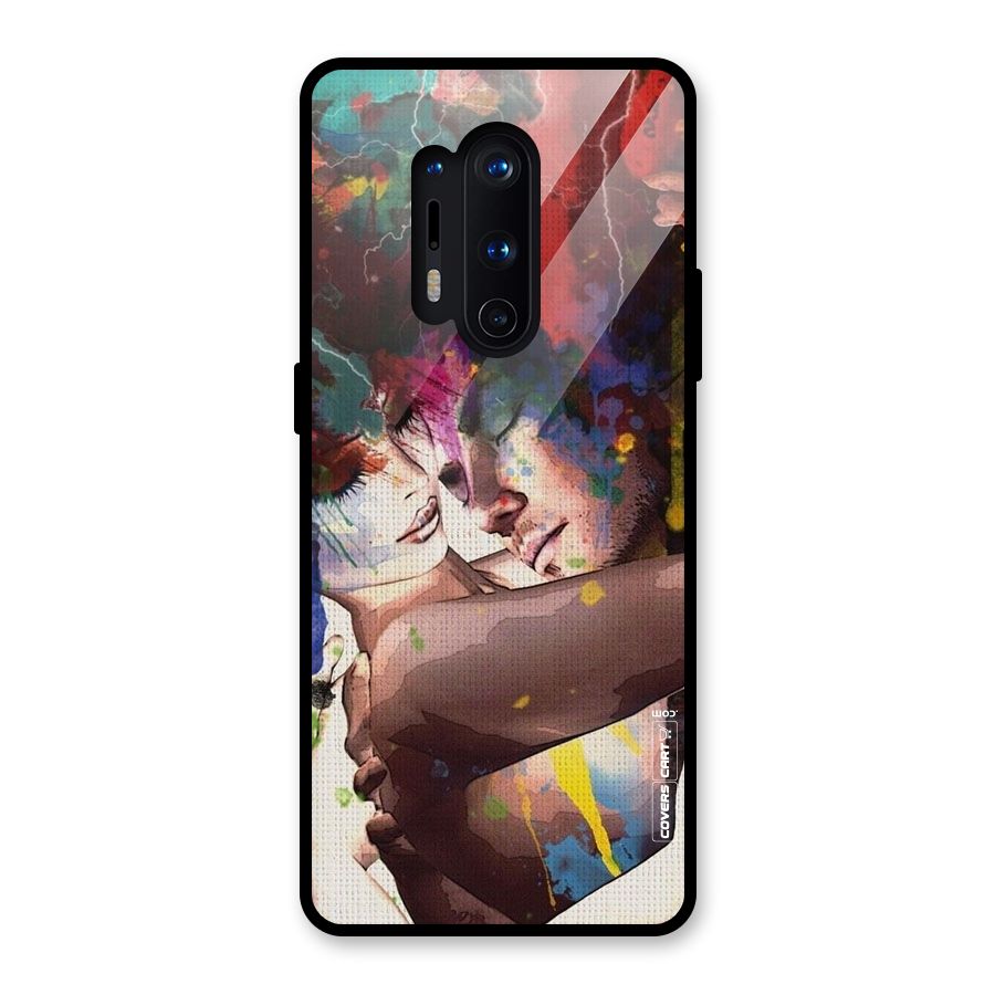 Artsy Romance Glass Back Case for OnePlus 8 Pro