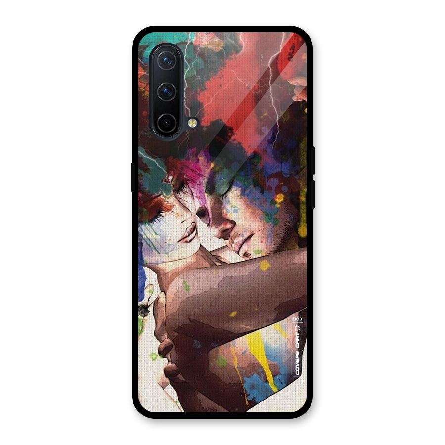 Artsy Romance Glass Back Case for OnePlus Nord CE 5G