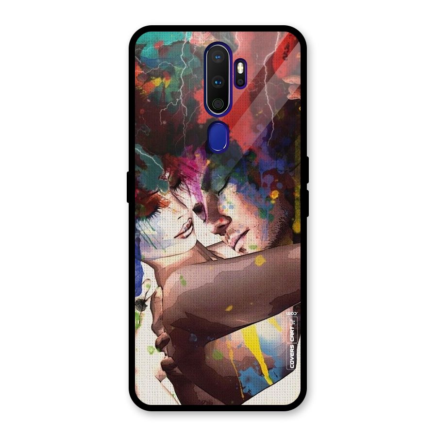 Artsy Romance Glass Back Case for Oppo A9 (2020)