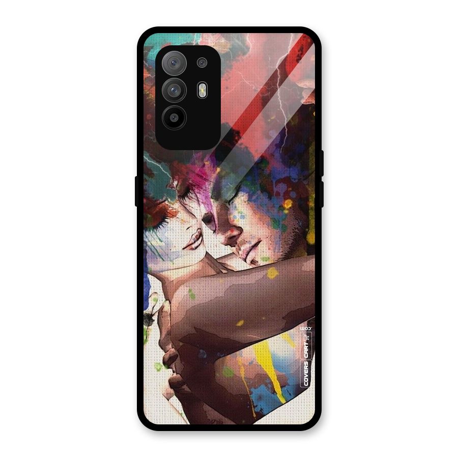 Artsy Romance Glass Back Case for Oppo F19 Pro Plus 5G