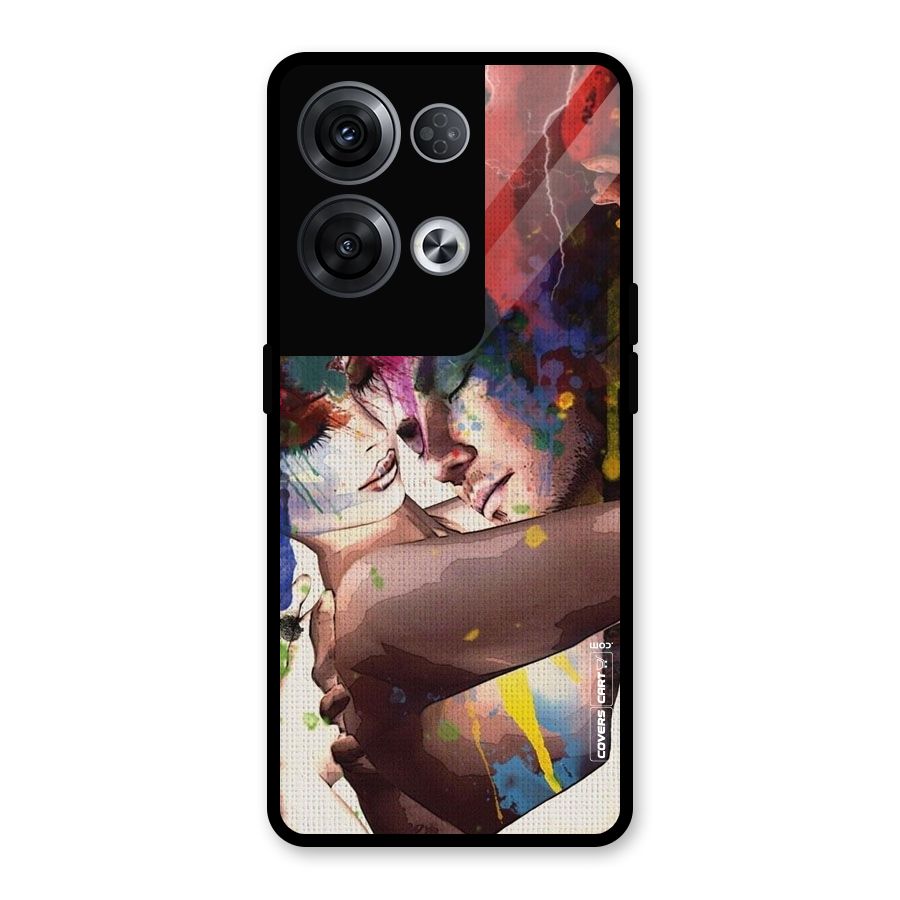 Artsy Romance Glass Back Case for Oppo Reno8 Pro 5G