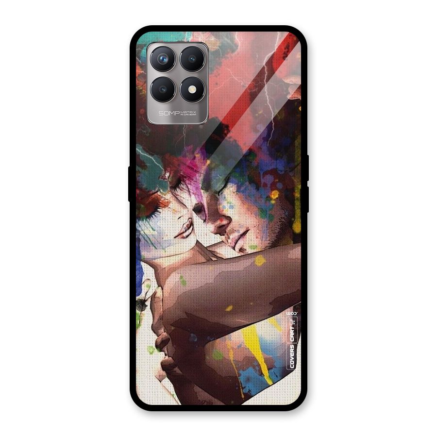 Artsy Romance Glass Back Case for Realme Narzo 50