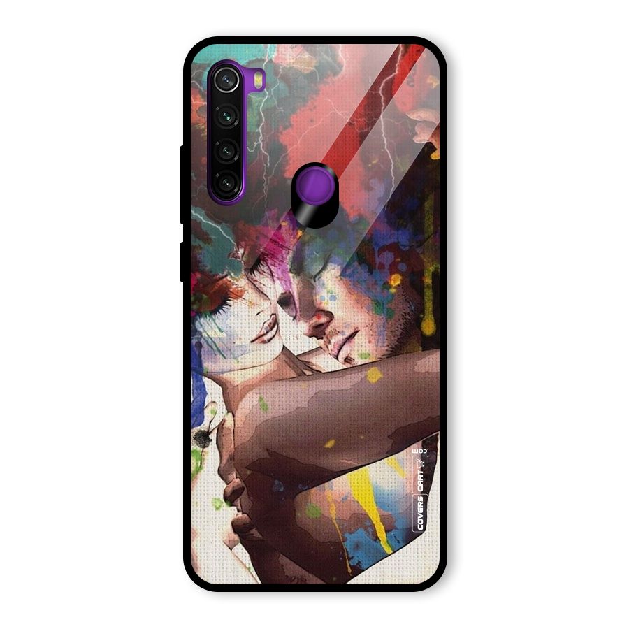Artsy Romance Glass Back Case for Redmi Note 8