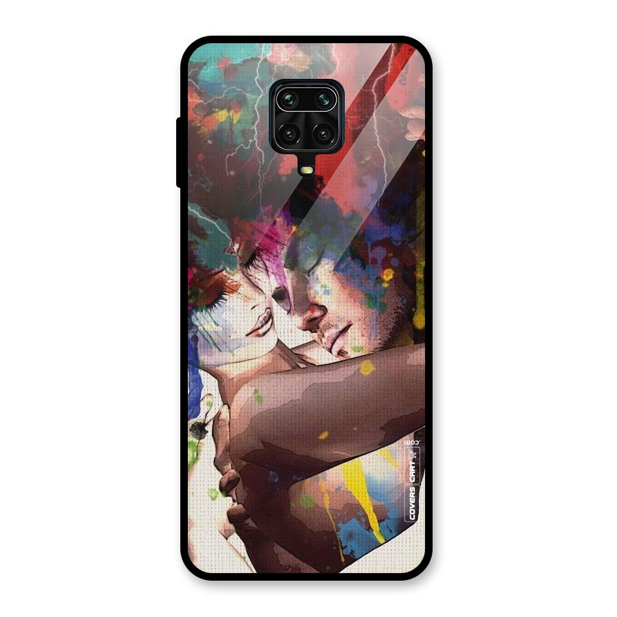Artsy Romance Glass Back Case for Redmi Note 9 Pro Max