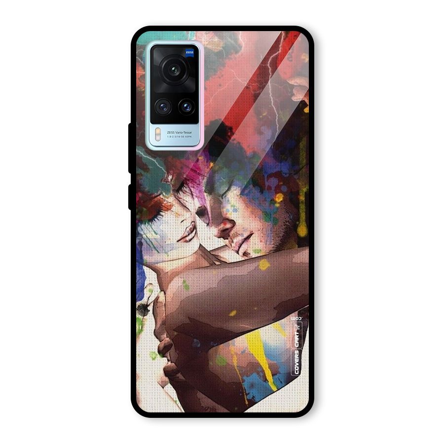 Artsy Romance Glass Back Case for Vivo X60