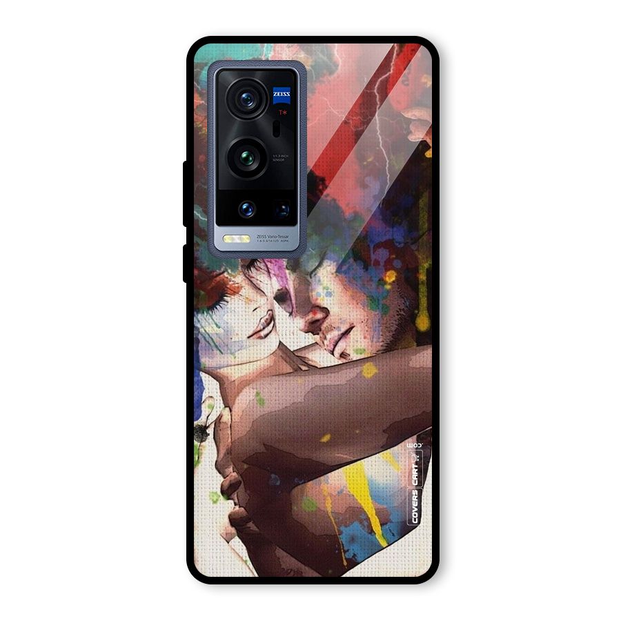 Artsy Romance Glass Back Case for Vivo X60 Pro Plus