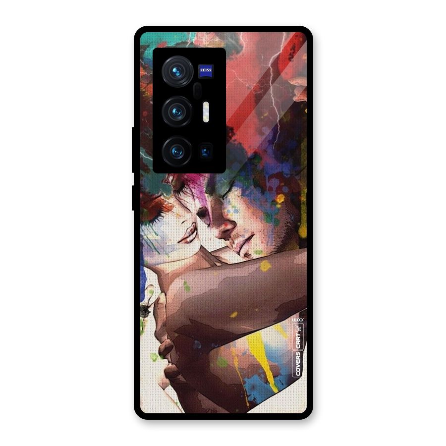 Artsy Romance Glass Back Case for Vivo X70 Pro Plus