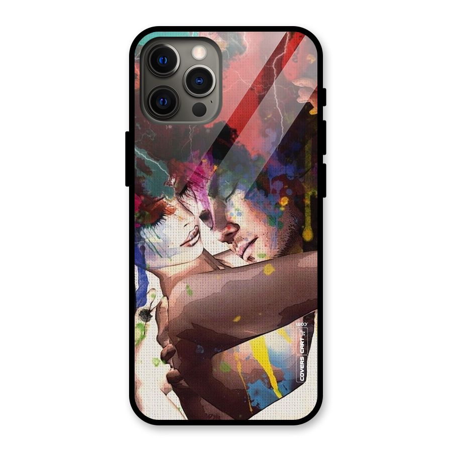 Artsy Romance Glass Back Case for iPhone 12 Pro Max