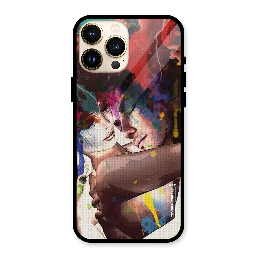 Artsy Romance Glass Back Case for iPhone 13 Pro Max