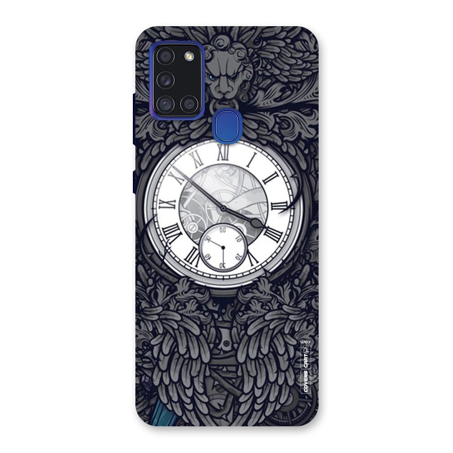 Artsy Wall Clock Back Case for Galaxy A21s