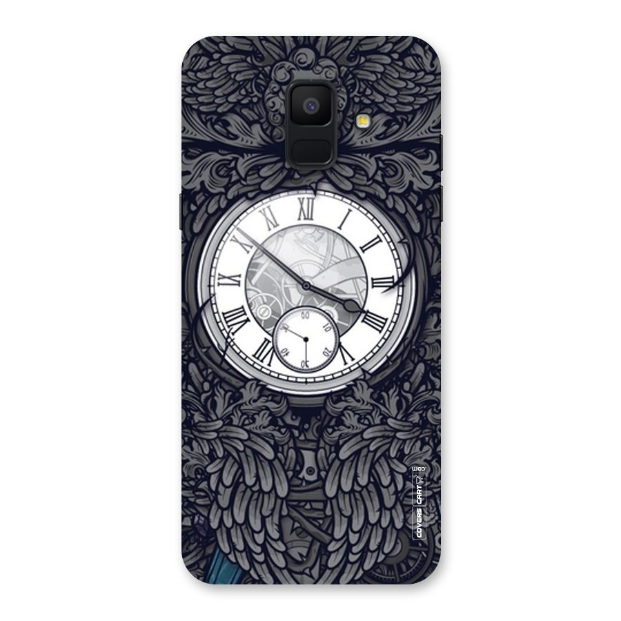 Artsy Wall Clock Back Case for Galaxy A6 (2018)