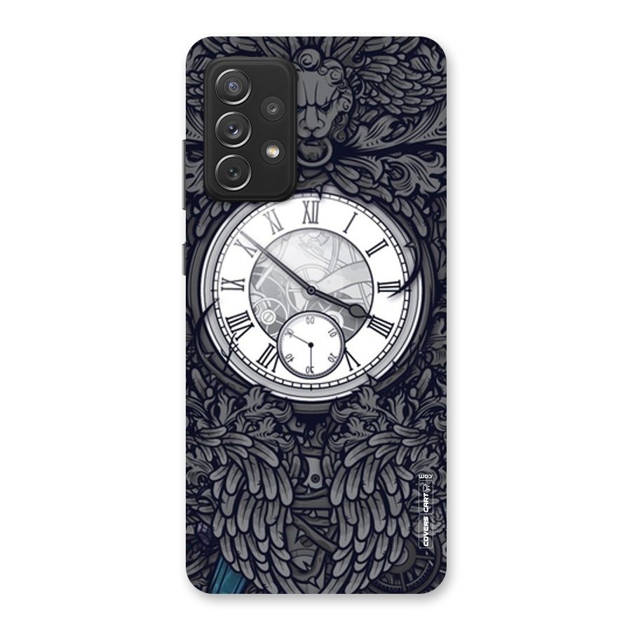 Artsy Wall Clock Back Case for Galaxy A72