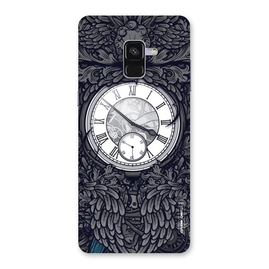 Artsy Wall Clock Back Case for Galaxy A8 Plus
