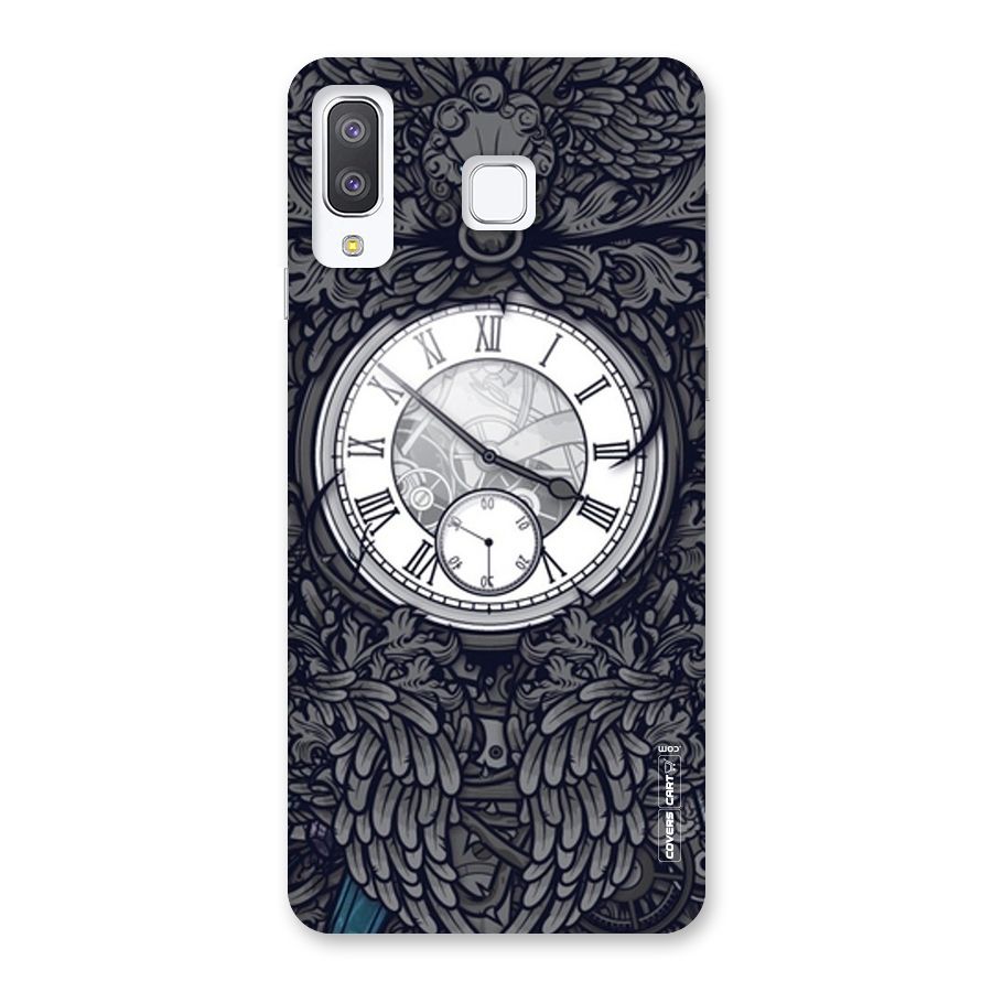 Artsy Wall Clock Back Case for Galaxy A8 Star