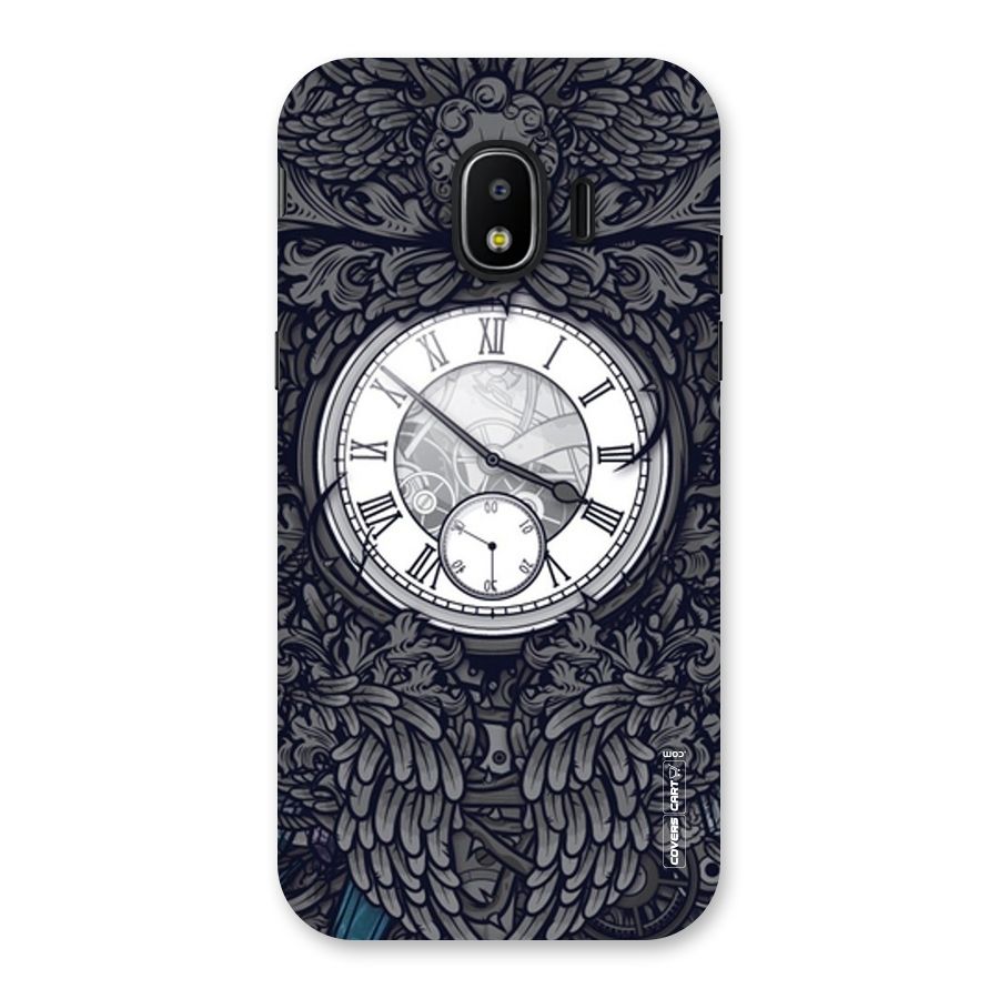 Artsy Wall Clock Back Case for Galaxy J2 Pro 2018