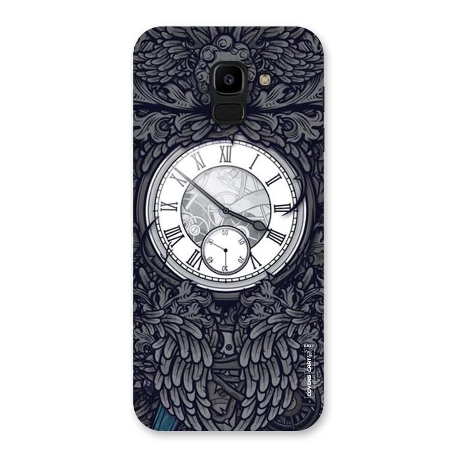 Artsy Wall Clock Back Case for Galaxy J6