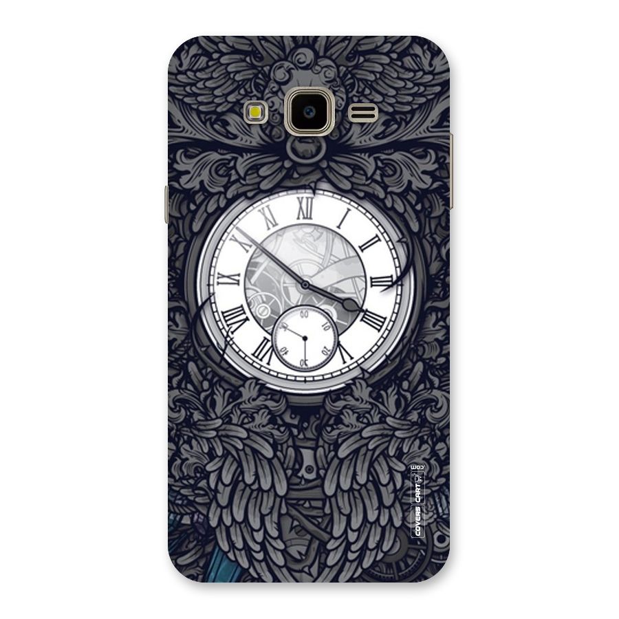 Artsy Wall Clock Back Case for Galaxy J7 Nxt