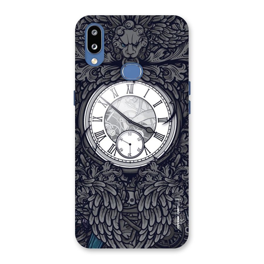 Artsy Wall Clock Back Case for Galaxy M01s