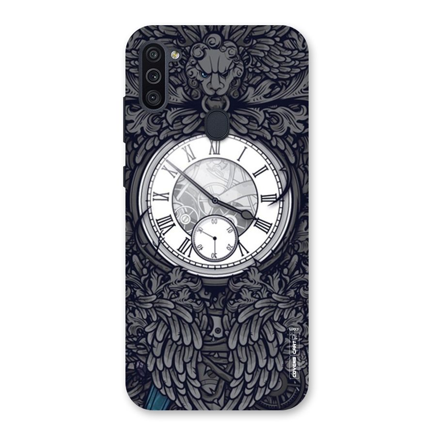 Artsy Wall Clock Back Case for Galaxy M11