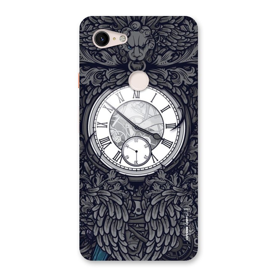 Artsy Wall Clock Back Case for Google Pixel 3 XL