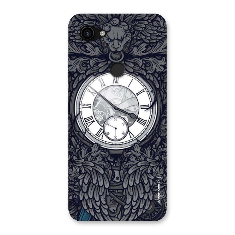 Artsy Wall Clock Back Case for Google Pixel 3a XL