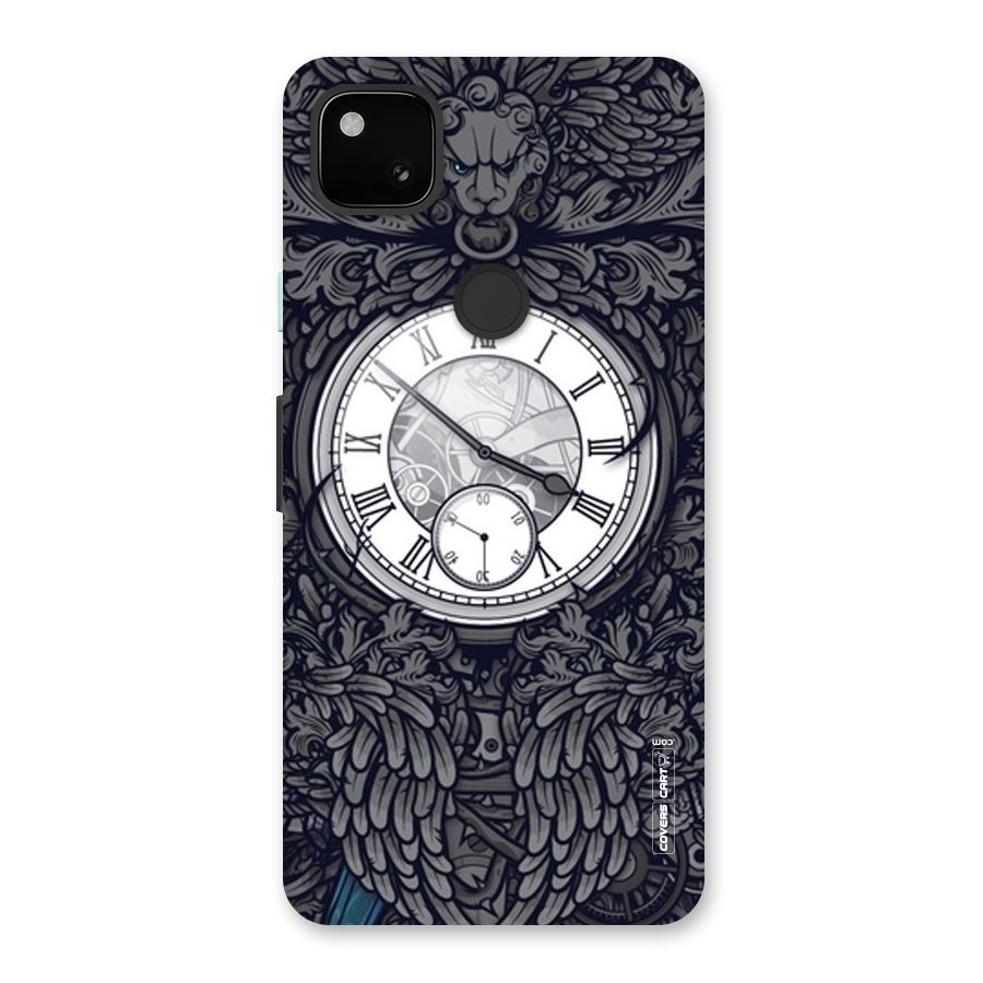 Artsy Wall Clock Back Case for Google Pixel 4a