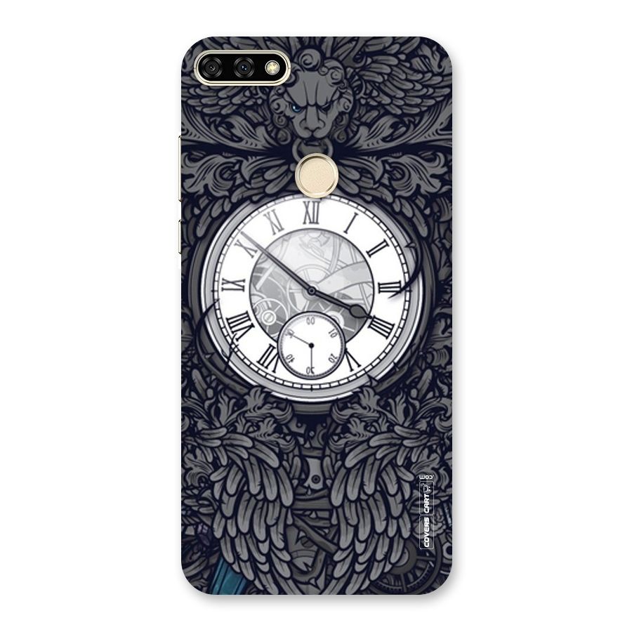 Artsy Wall Clock Back Case for Honor 7A