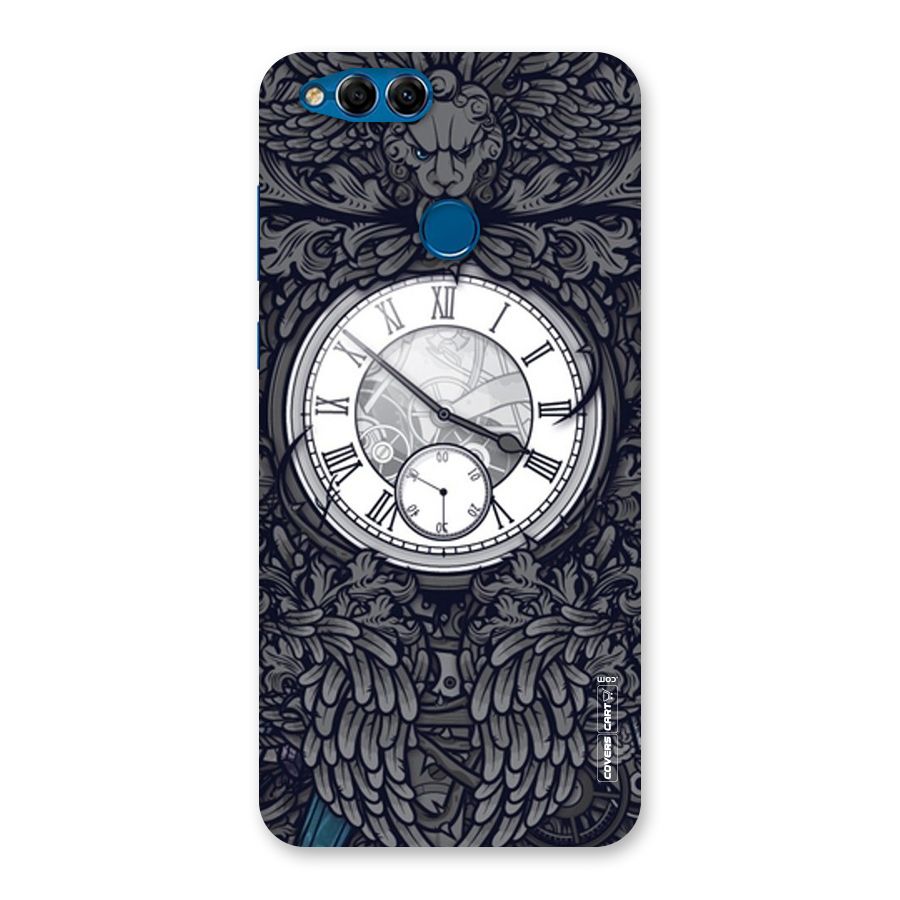 Artsy Wall Clock Back Case for Honor 7X