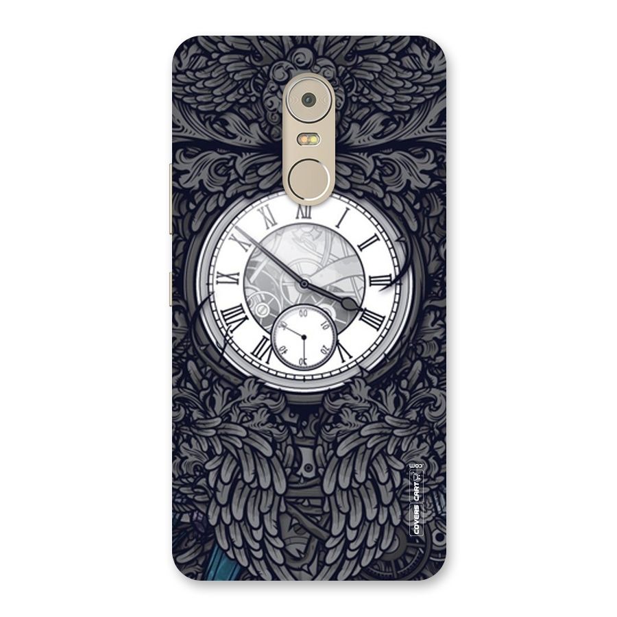 Artsy Wall Clock Back Case for Lenovo K6 Note