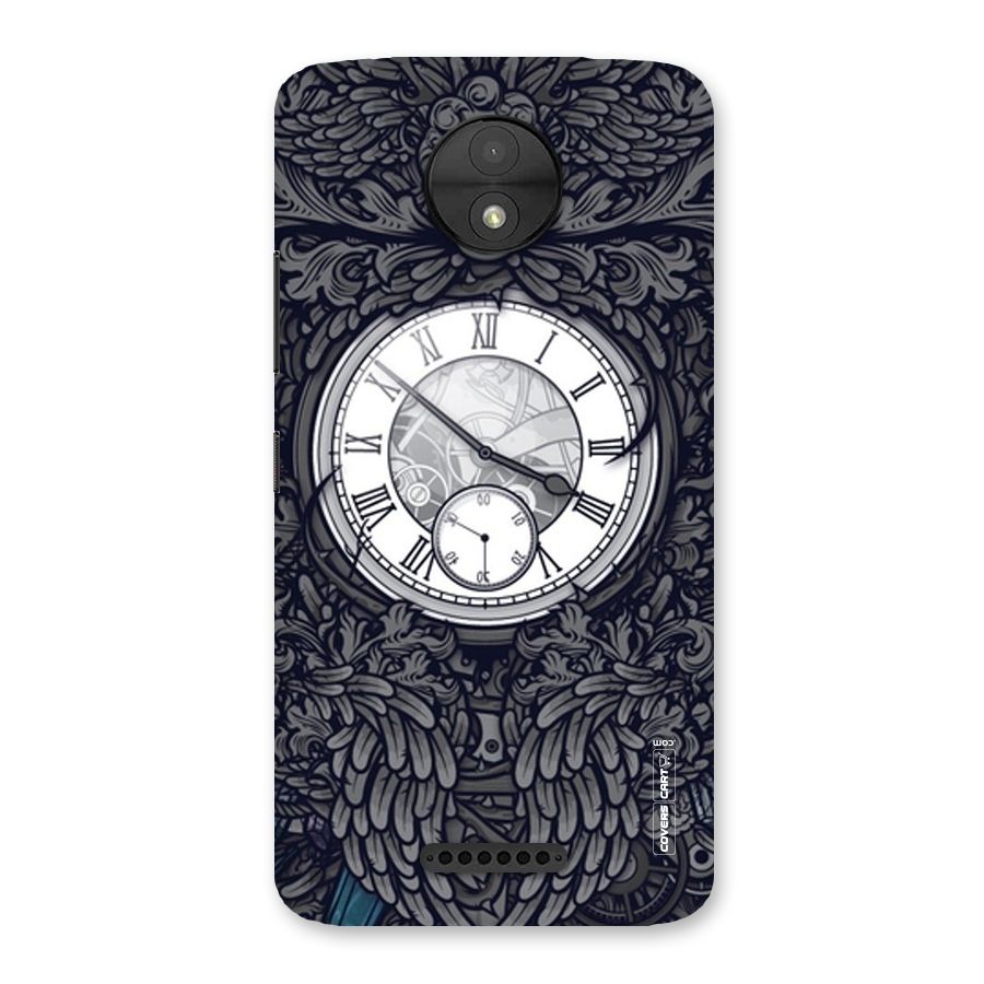 Artsy Wall Clock Back Case for Moto C