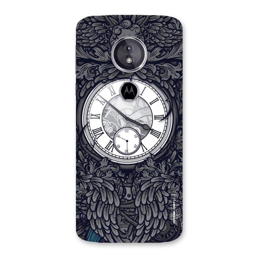Artsy Wall Clock Back Case for Moto E5