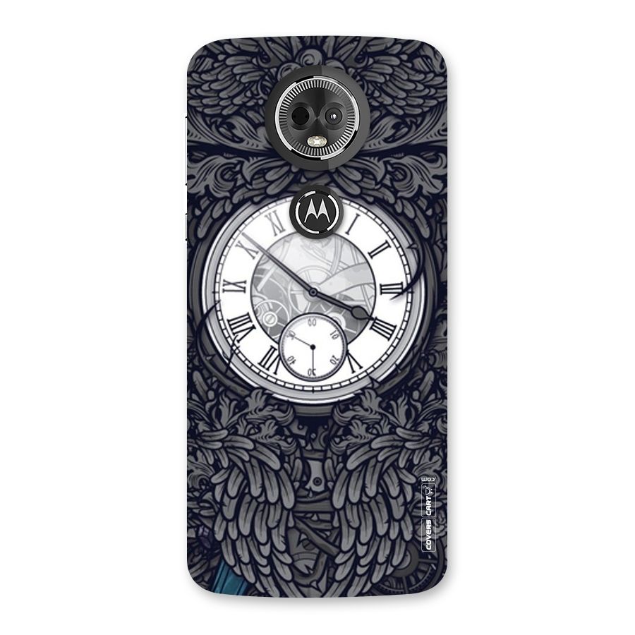 Artsy Wall Clock Back Case for Moto E5 Plus