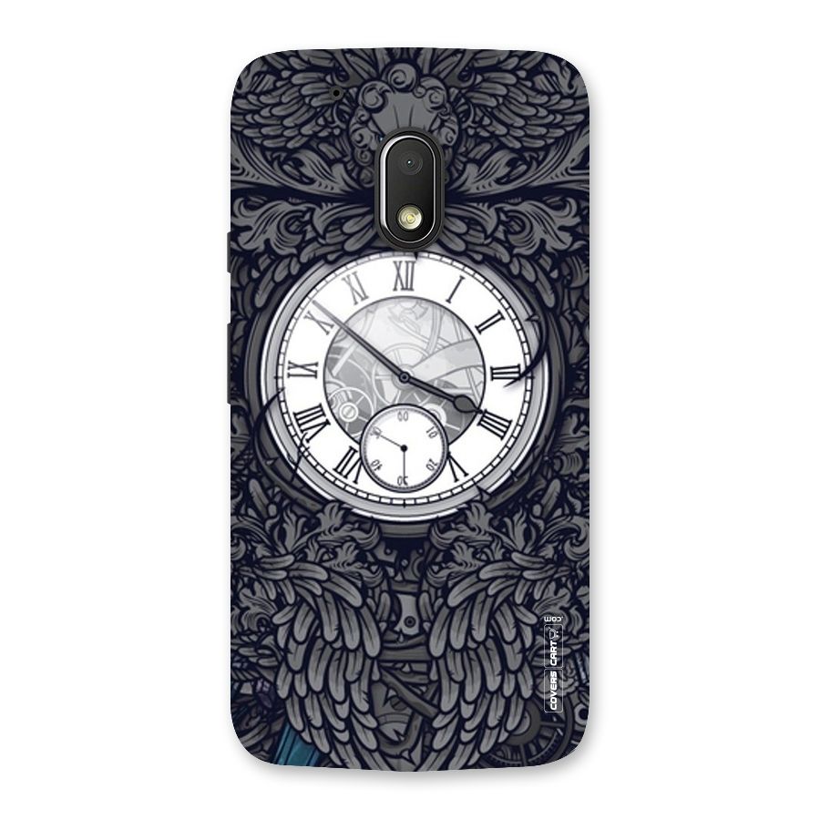 Artsy Wall Clock Back Case for Moto G4 Play