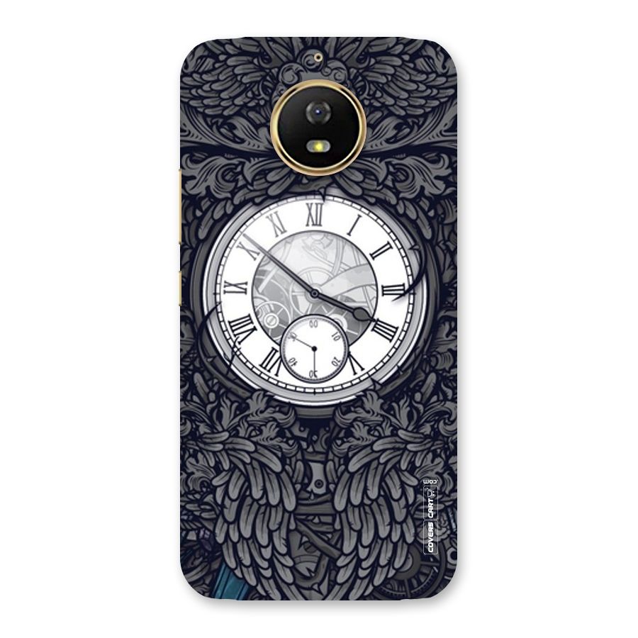 Artsy Wall Clock Back Case for Moto G5s