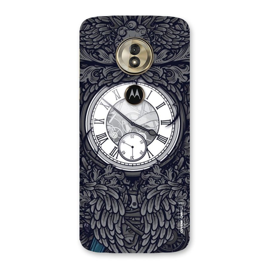 Artsy Wall Clock Back Case for Moto G6 Play